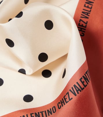 Sciarpa in twill di seta a pois | Valentino