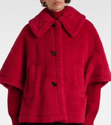 Mantella in teddy di lana e seta | Max Mara