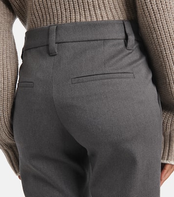 Pantalones slim de mezcla de algodón | Brunello Cucinelli
