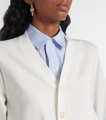 Cardigan in misto cotone e popeline  | Sacai