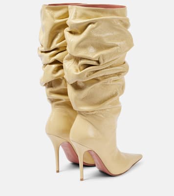 Anok 105 leather over-the-knee boots | Amina Muaddi