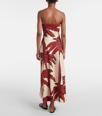 Palms Breath Of Life printed midi skirt | Johanna Ortiz