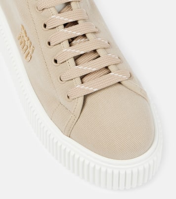 Denim platform sneakers | Miu Miu