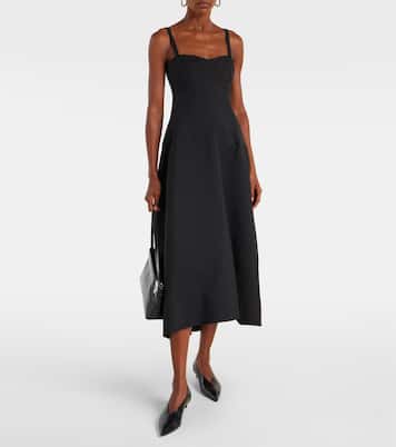 Gabardine midi dress | Jil Sander