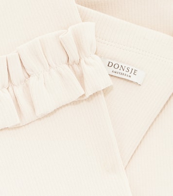 Marit ruffled cotton-blend leggings | Donsje