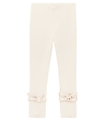 Marit ruffled cotton-blend leggings | Donsje