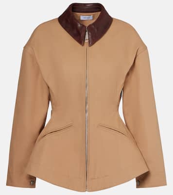 Giacca in canvas con peplum | McQueen