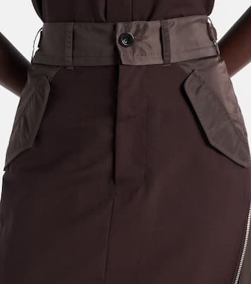 Pleated midi skirt | Sacai