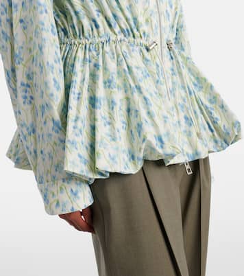 Floral peplum jacket | Loewe