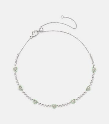 Gargantilla de oro blanco de 18 ct con diamantes | Kamyen