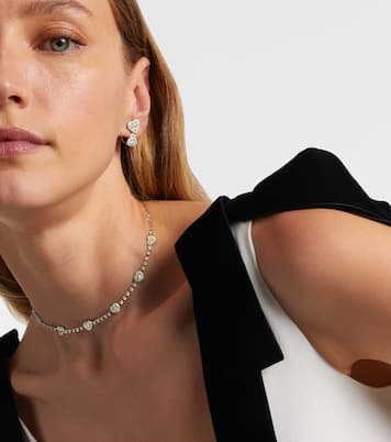 Gargantilla de oro blanco de 18 ct con diamantes | Kamyen
