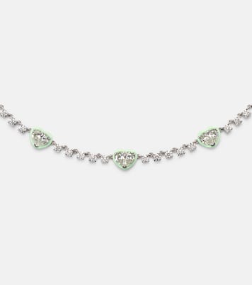 Gargantilla de oro blanco de 18 ct con diamantes | Kamyen