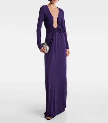 Arced Palm cutout gathered gown | Christopher Esber