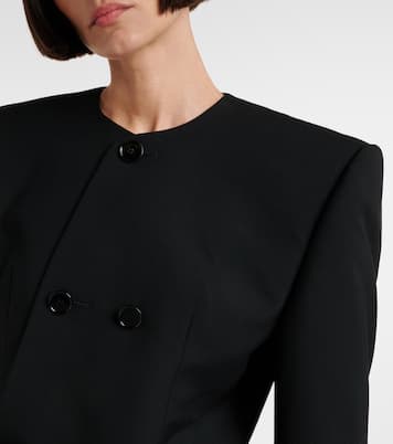 Cropped wool twill jacket | Balenciaga