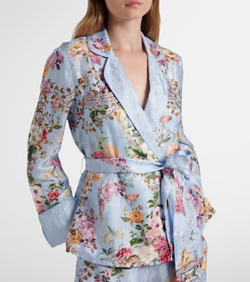 Tile In Time belted floral jacket | Camilla