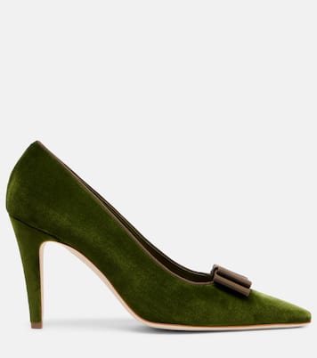 Readorhi bow-detail velvet pumps | Manolo Blahnik