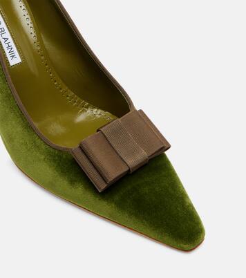 Readorhi bow-detail velvet pumps | Manolo Blahnik
