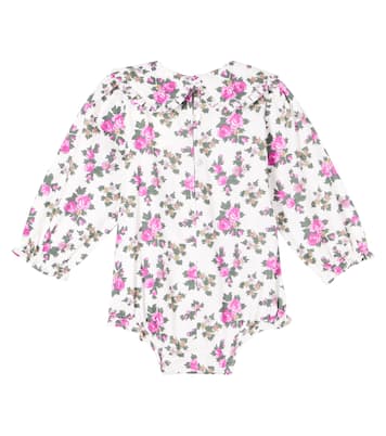 Baby Elyse floral cotton fleece bodysuit | The New Society