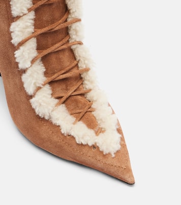 Nina 105 suede wedge boots | Paris Texas