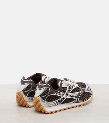 Orbit leather-trimmed sneakers | Bottega Veneta