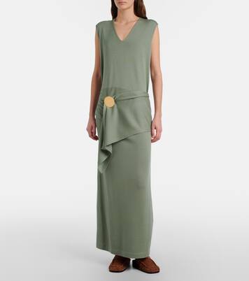 Virgin wool maxi dress | Jil Sander