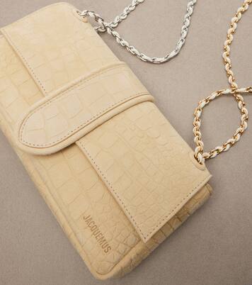 Schultertasche Bambino Chaîne aus Veloursleder | Jacquemus