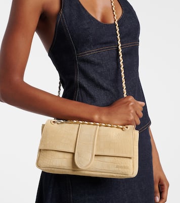 Schultertasche Bambino Chaîne aus Veloursleder | Jacquemus