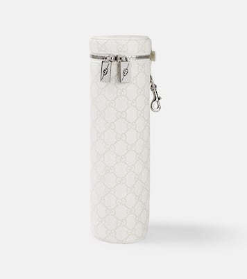 GG Canvas leather-trimmed tennis ball bag | Gucci