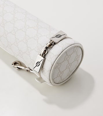 GG Canvas leather-trimmed tennis ball bag | Gucci