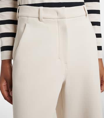 Caucaso cotton-blend wide-leg pants | 'S Max Mara