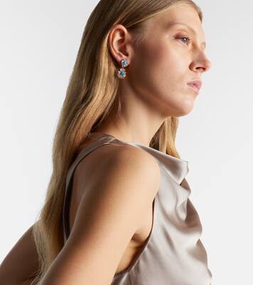 18kt gold (750/1000) earrings with gemstones | Suzanne Kalan