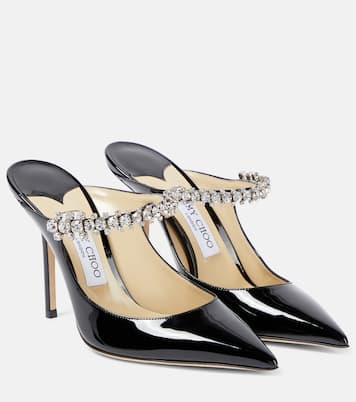 Verzierte Mules Bing 100 aus Lackleder | Jimmy Choo