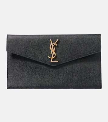 Uptown leather clutch | Saint Laurent