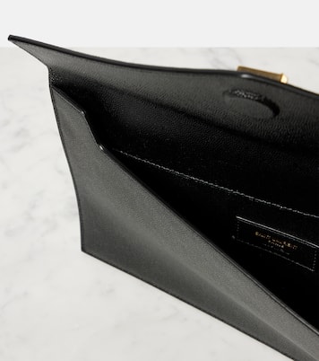 Uptown leather clutch | Saint Laurent