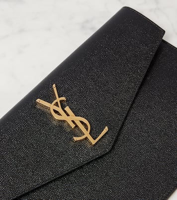 Uptown leather clutch | Saint Laurent