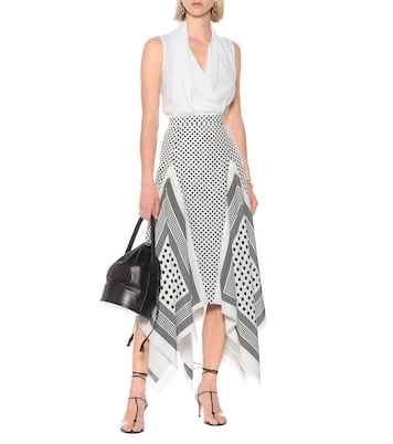 Gonna midi Boom a stampa in seta | Altuzarra