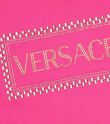 Abito in cotone con stampa | Versace Kids