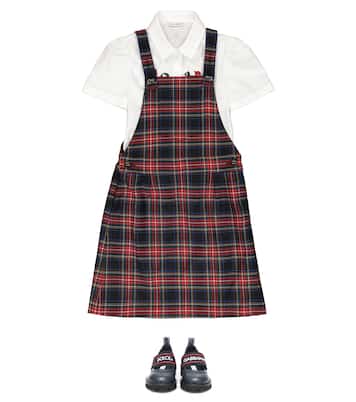 Vestido en mezcla de lana | Dolce&Gabbana Kids