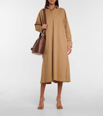 Curvone cotton-blend midi dress | Max Mara