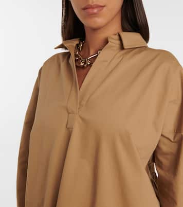 Curvone cotton-blend midi dress | Max Mara
