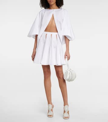 Mini-jupe en coton | Alaïa