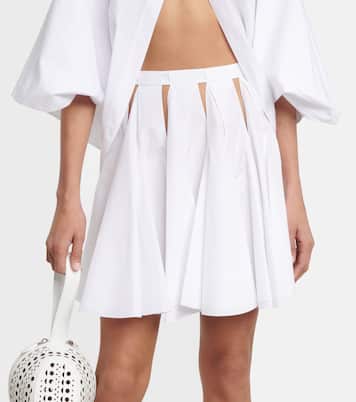 Mini-jupe en coton | Alaïa