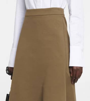 Falda midi de crepé | Jil Sander