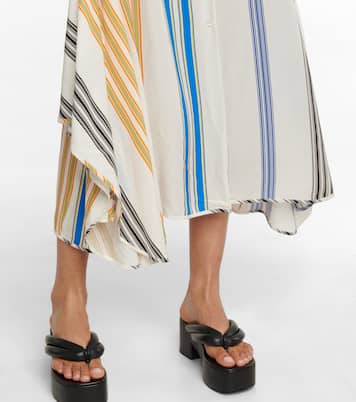 Floral striped shirt dress | Dries Van Noten