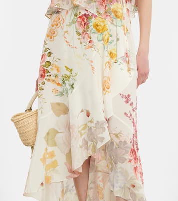 Bedrucktes Slipdress aus Seide | Camilla