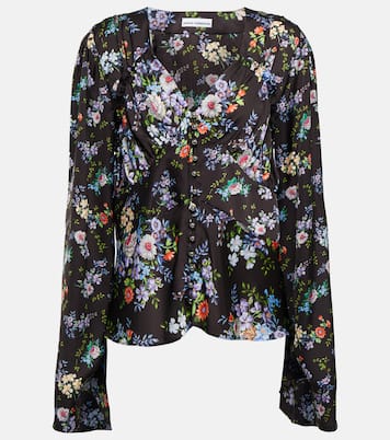 Floral satin blouse | Rabanne