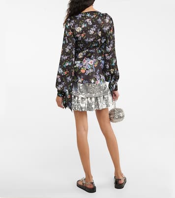 Floral satin blouse | Rabanne