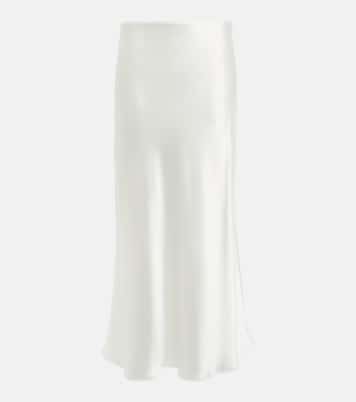 Bridal - Gonna midi in raso | Galvan