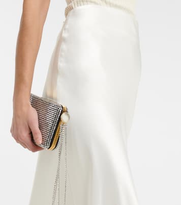 Bridal - Gonna midi in raso | Galvan