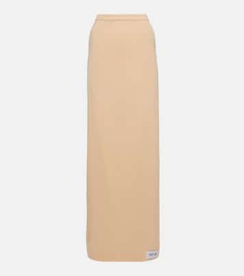 x Kim – Jupe longue en soie mélangée | Dolce&Gabbana